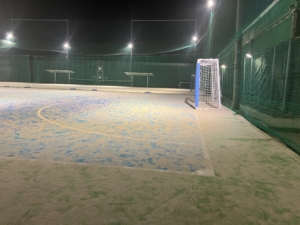 厚木国際テニススクール フットサル場様にLED照明を導入いただきました